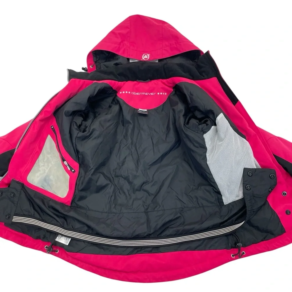 Obermeyer Ski Coat Size 2 Pink/Black - Picture 12 of 16